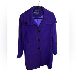 Modernist By Guillaume Poupart Purple Wool Trench Coat